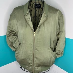 Olive green bomber jacket